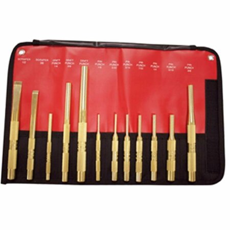 PINPOINT Brass Punch & Scraper SAE Set - 15 Piece PI3488466